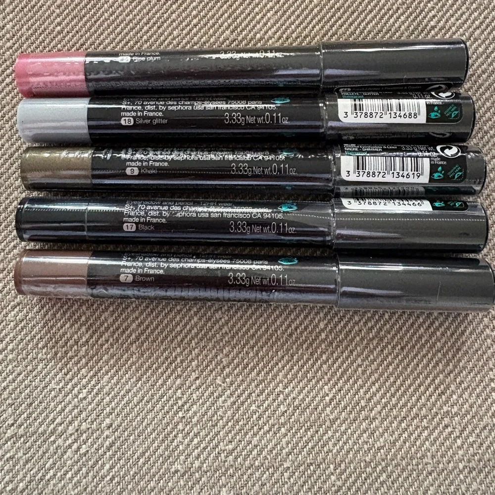 LOT of 5 Brand New Sephora Colorful Shadow & Liner Crayon sticks NWT - Picture 12 of 12